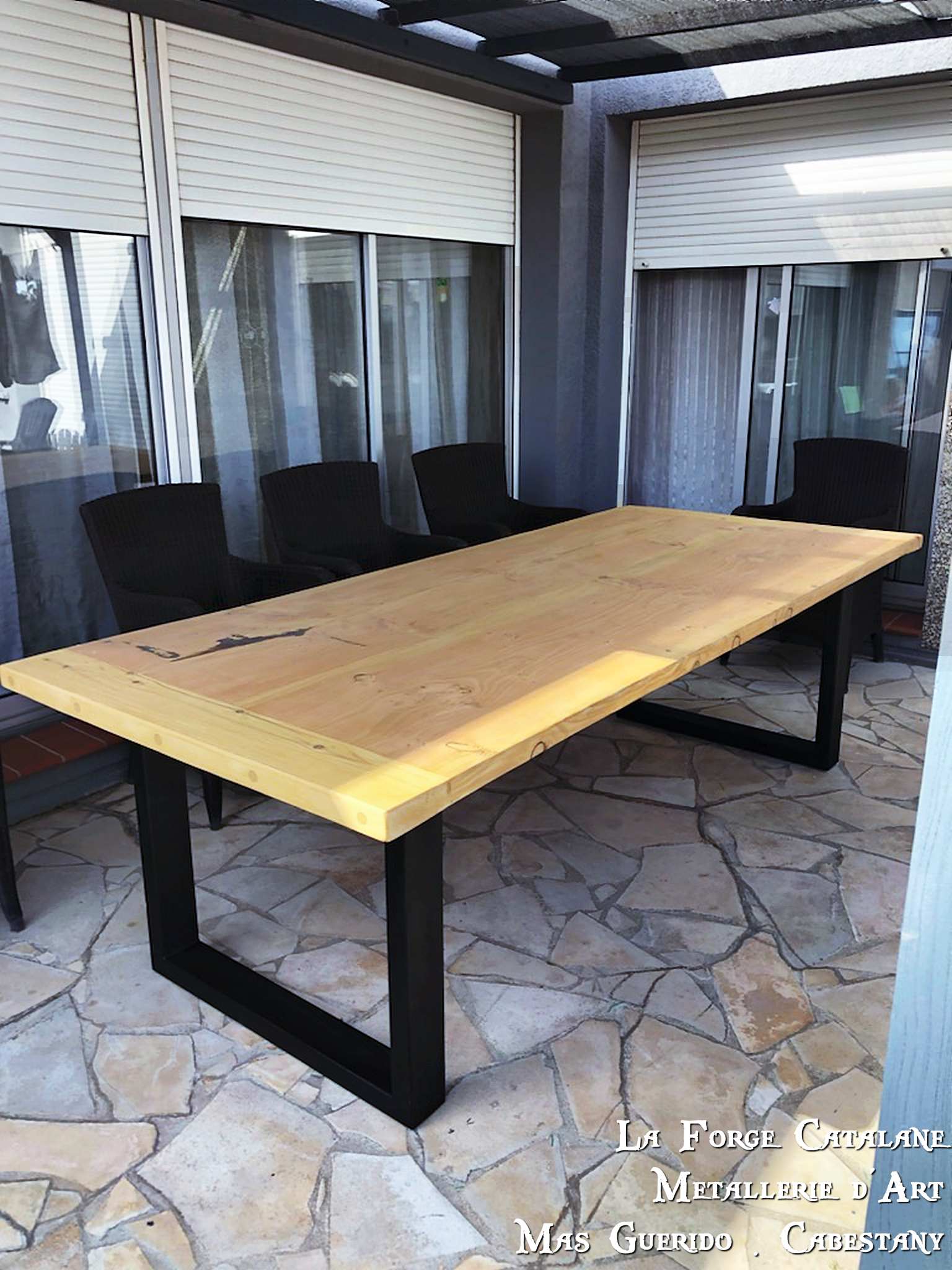 pietement de table en fer tube rectangulaire  forge catalane.jpg